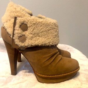 UGG Georgette Tan Platform High heel boots
